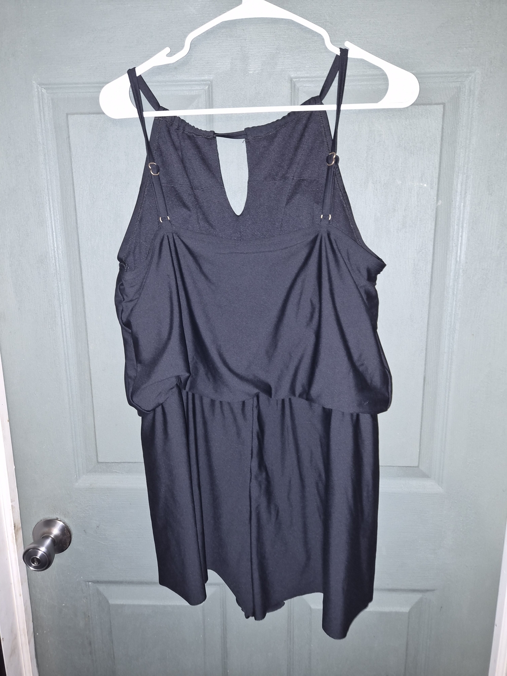 Time and Tru Women's Tank Romper Swimsuit - Picture 5 of 7